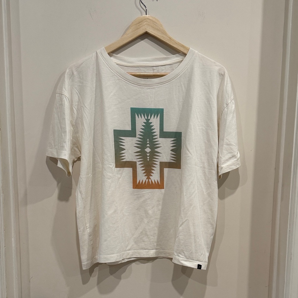 PENDLETON Ivory Short Sleeve Tee sz L